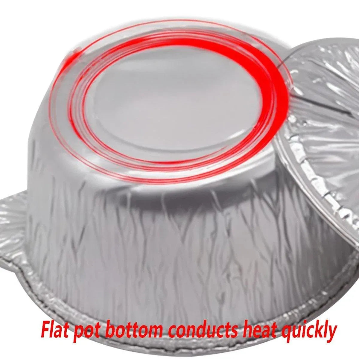 10PCS Duty Aluminum Foil Pots for Hotpot Camping Picnic Tinfoil field cutlery - 4000ml