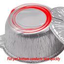 10PCS Duty Aluminum Foil Pots for Hotpot Camping Picnic Tinfoil field cutlery - 4000ml