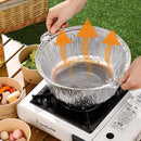 10PCS Duty Aluminum Foil Pots for Hotpot Camping Picnic Tinfoil field cutlery - 4000ml