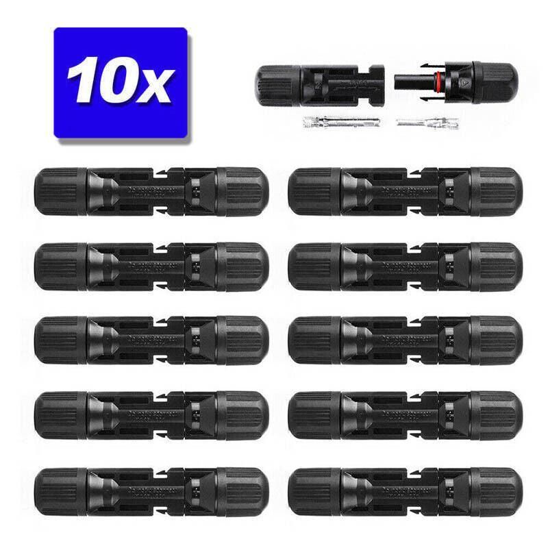 5-20 Pairs For Solar Panel Connectors Ip67 30A Line Plug Socket Male & Female Au - 20Pairs