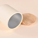10PCS Round Tea Coffee Bean Paper Cans with Wooden Lids for Storage