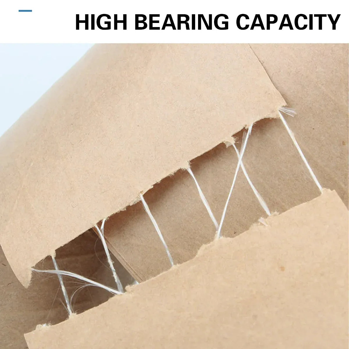 3 Rolls Wet Strength Kraft Paper Tape Easy to Tear Writeable