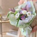 Embossed Paper Convex Flower Wrapping Paper for Floral Shop and Flower Wrapping - White
