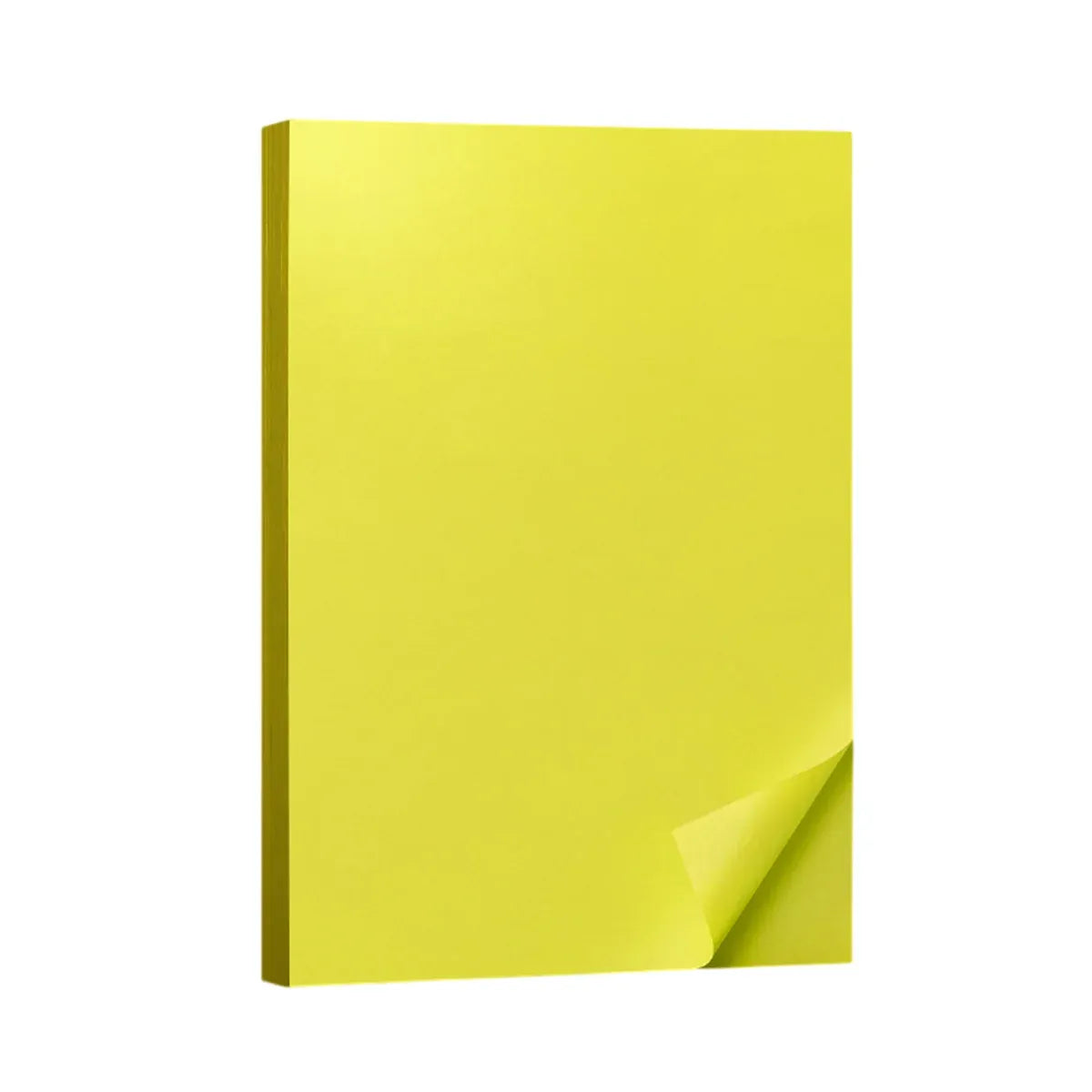 A4 80gsm Coloured Paper Multi Color Pack Printer Paper for Craft School Use - Yellow