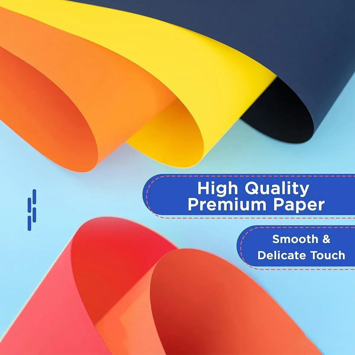 A4 80gsm Coloured Paper Multi Color Pack Printer Paper for Craft School Use - Yellow