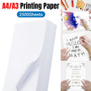 2500 Sheets A4/A3 Printing Paper Premium White No Ghosting for Home Office Use - A3