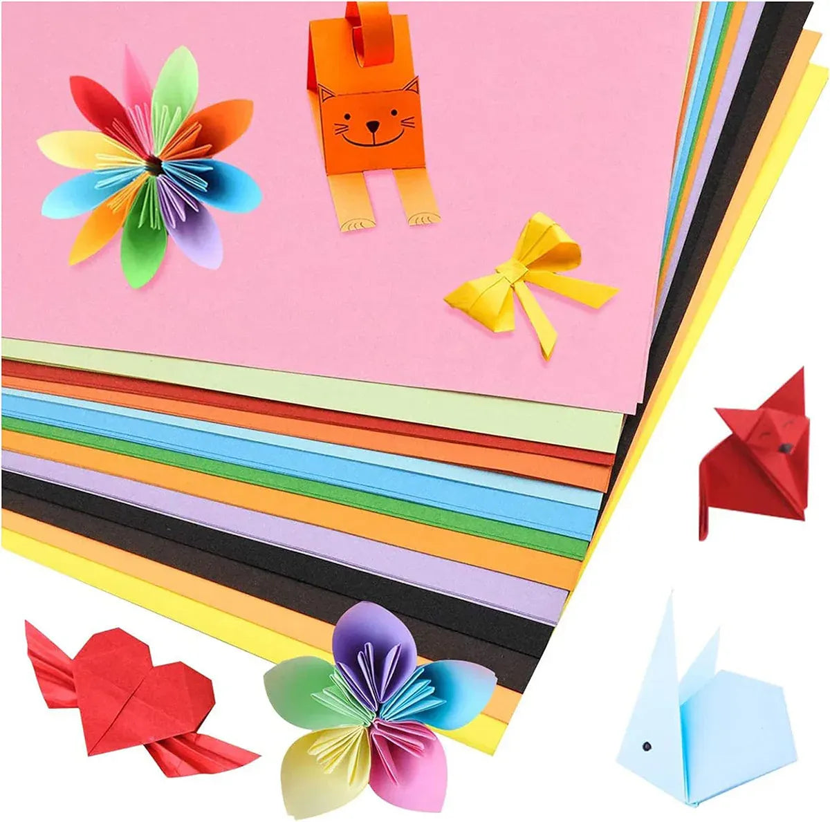 A4 Coloured Paper 70/80GSM Multi Colours for Craft Scrapbook School Project - 5-Colour