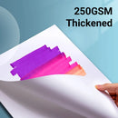 300 Sheets A4 Paper 250GSM Bright White Smooth Surface for Printer Painting Use