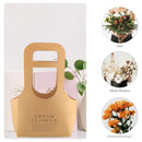 10PCS Handheld Kraft Paper Flower Gift Bags Natural Finish for Bouquets - L