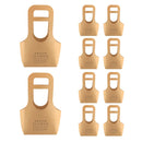 10PCS Handheld Kraft Paper Flower Gift Bags Natural Finish for Bouquets - S
