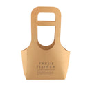10PCS Handheld Kraft Paper Flower Gift Bags Natural Finish for Bouquets - S