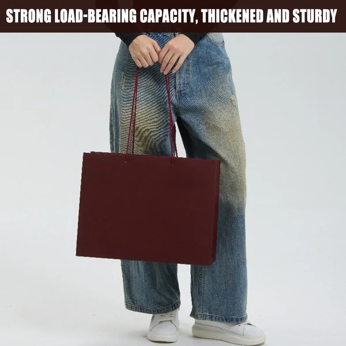 10PCS Clothing Gift Bags High-Quality Durable for Apparel Shopping Bag Packaging - L