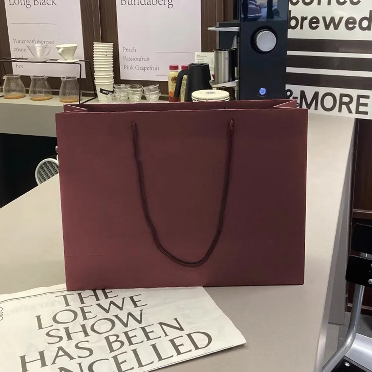 10PCS Clothing Gift Bags High-Quality Durable for Apparel Shopping Bag Packaging - M