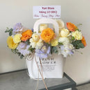 10PCS Handheld Kraft Paper Flower Bags for Bouquet Gift Wrapping - S