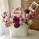 10PCS Handheld Kraft Paper Flower Bags for Bouquet Gift Wrapping - S
