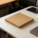 Kraft Paper Box 2 Sizes Brown 50Pcs Packaging Shipping Box Quick Folded Durable - 10x10x1.5cm