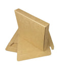 Kraft Paper Box 2 Sizes Brown 50Pcs Packaging Shipping Box Quick Folded Durable - 10x10x1.5cm