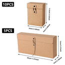 Kraft Paper Gift Boxes 2 Sizes for Packaging Wedding Party Favors Small Items - L