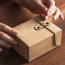 Kraft Paper Gift Boxes 2 Sizes for Packaging Wedding Party Favors Small Items - L