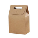 50PCS Portable Kraft Paper Gift Boxes for Birthday Holiday Wrapping