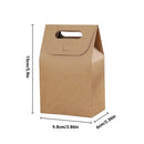 50PCS Portable Kraft Paper Gift Boxes for Birthday Holiday Wrapping