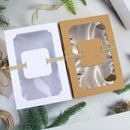 24PCS Kraft Candy Box with Clear Window Easy to Assemble Durable Gift Boxes - Black
