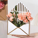 Envelope Flower Box Gift Packaging Floral Display Holder Wedding Retail 8PCS - Black
