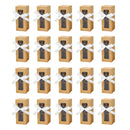20PCS Cup Gift Boxes Sturdy with Clear Window Aesthetic for Coffee Cup Packaging - Kraft