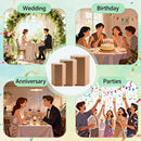 20PCS Kraft Paper Gift Box Hexagon for Party Wedding Candy Packaging