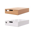 3PCS Kraft Paper Storage Box Office Desk Organizer File Document Storage Use - Kraft