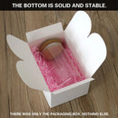 50PCS Foldable Gift Paper Boxes 15x10x8.5cm Khaki White for Party Wedding Use - Khaki