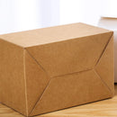 50PCS Foldable Gift Paper Boxes 15x10x8.5cm Khaki White for Party Wedding Use - Khaki