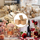 Kraft Gift Boxes 50pcs 10x10x10cm Party Favour Packaging Paper Boxes - Kraft