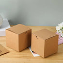 Kraft Gift Boxes 50pcs 10x10x10cm Party Favour Packaging Paper Boxes - Kraft