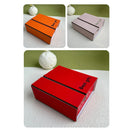 10PCS Folding Gift Boxes 2-Piece Design for Wedding Party Favors Candy Packaging - Orange