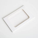 100PCS Windowed Postcard Mailing Box Cardboard Envelope for Packaging Craft Use - White