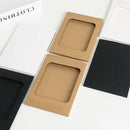 100PCS Windowed Postcard Mailing Box Cardboard Envelope for Packaging Craft Use - White