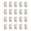 20PCS Cup Gift Boxes Sturdy with Clear Window Aesthetic for Coffee Cup Packaging - White