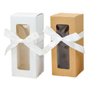 20PCS Cup Gift Boxes Sturdy with Clear Window Aesthetic for Coffee Cup Packaging - White