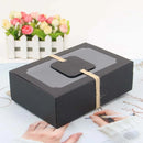 24PCS Kraft Candy Box with Clear Window Easy to Assemble Durable Gift Boxes - White