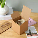 Kraft Gift Boxes 50pcs 10x10x10cm Party Favour Packaging Paper Boxes - White