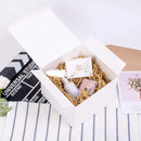 Kraft Gift Boxes 50pcs 10x10x10cm Party Favour Packaging Paper Boxes - White