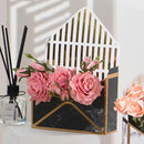 Envelope Flower Box Gift Packaging Floral Display Holder Wedding Retail 8PCS - White
