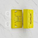 Tissue Box Cover Creative Building Block Cute Napkin Dispenser Holder Home Decor - Yellow
