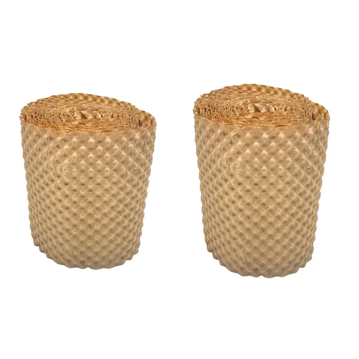 Cowhide Pressure Bubble Paper Roll Shock Absorbing Biodegradable Cushioning Wrap - 28x50m
