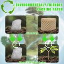 Cowhide Pressure Bubble Paper Roll Shock Absorbing Biodegradable Cushioning Wrap - 28x50m