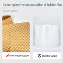 Cowhide Pressure Bubble Paper Roll Shock Absorbing Biodegradable Cushioning Wrap - 28x50m