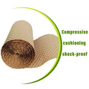 Cowhide Pressure Bubble Paper Roll Shock Absorbing Biodegradable Cushioning Wrap - 28x50m