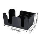 6 Compartments Multifunctional Organizer Bar Clutter Storage Organizer for Home