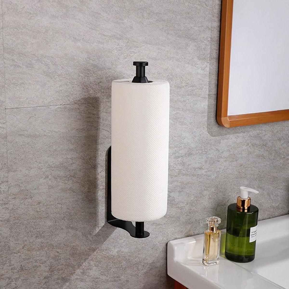 Stainless Steel Kitchen Paper Towel Holder Napkin Cling Film Organizer Rack